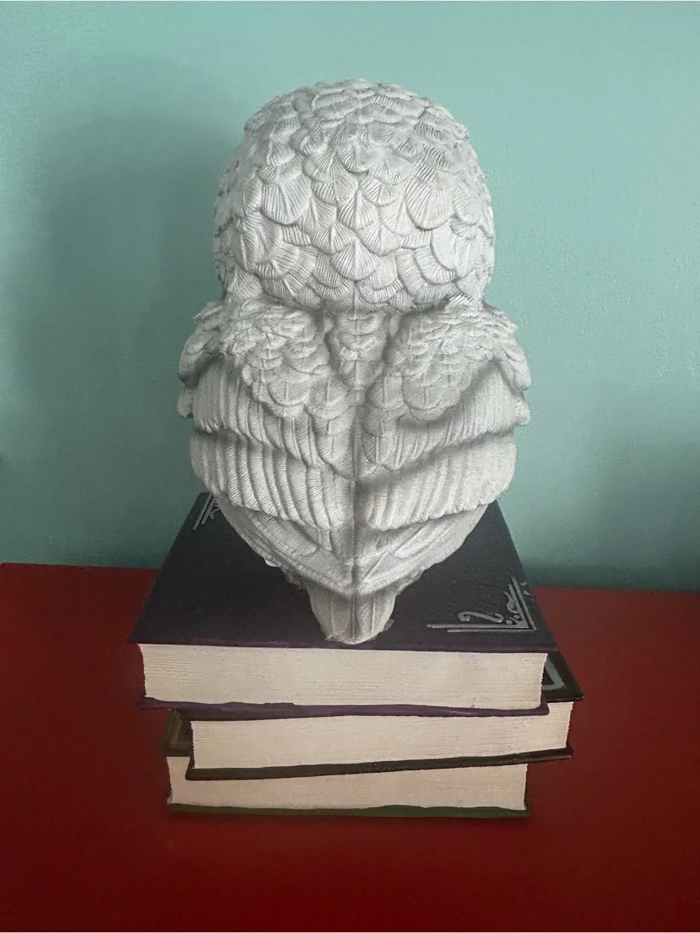Harry Potter Hedwig With Acceptance Letter On Book-stack Decor Halloween New 12”